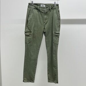 PAIGE Sage Green Cargo Jeans